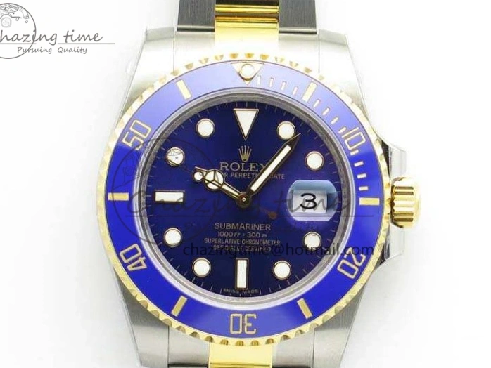 0401 Submariner 116613LB Wrapped SS YG VRF 1:1 Best Edition Blue Dial A Fashionable 3533